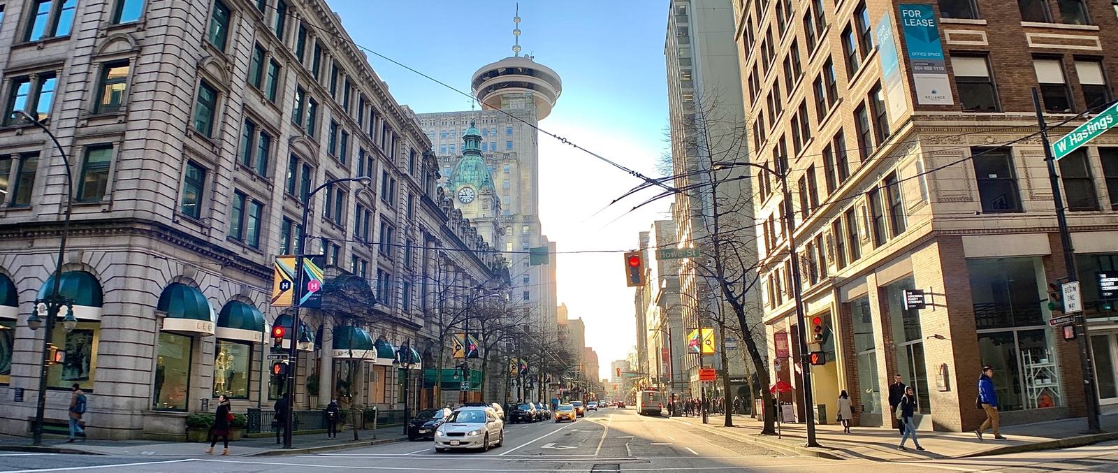 West Hastings Street, downtown Vancouver